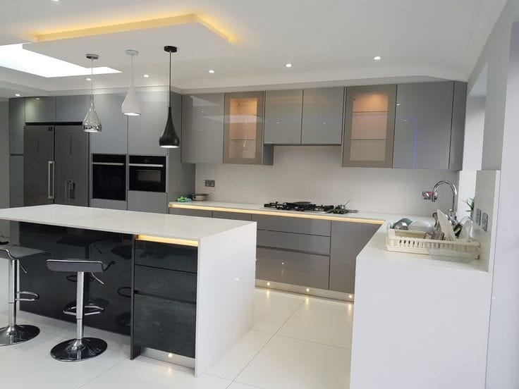مزایای کابینت آشپزخانه های گلاس