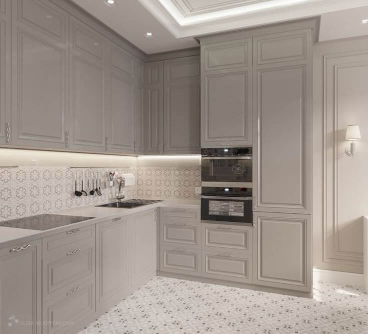 طراحی آشپزخانه کوچک با کابینت ممبران