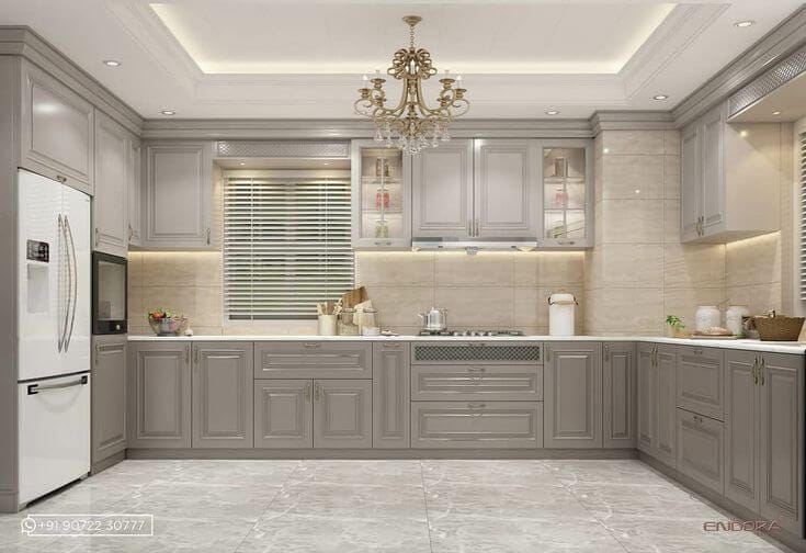 طراحی کابینت ممبران کلاسیک برای آشپزخانه ایرانی