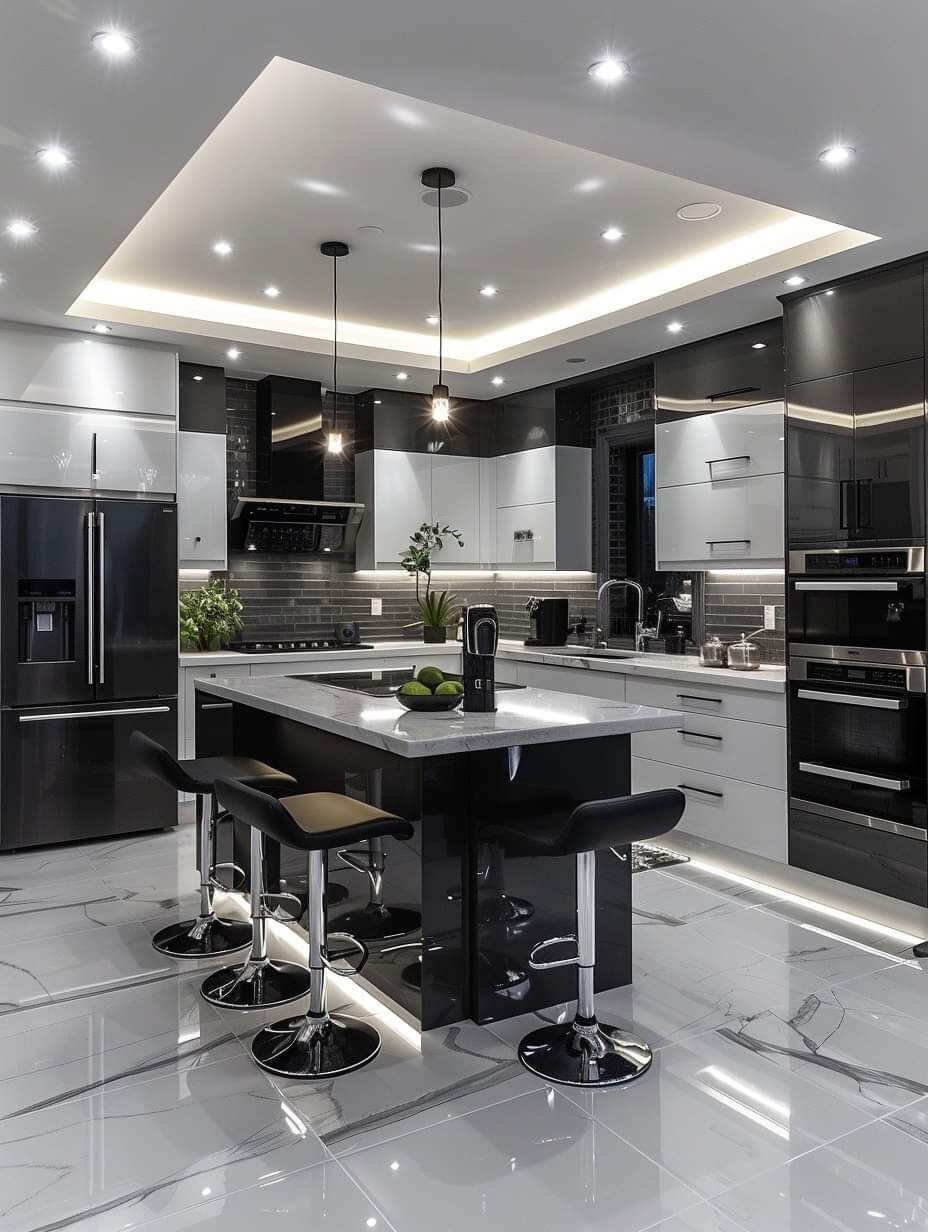 ترندهای کابینت سال 2026 با رنگهای مات و براق و فضای ذخیرهسازی هوشمند